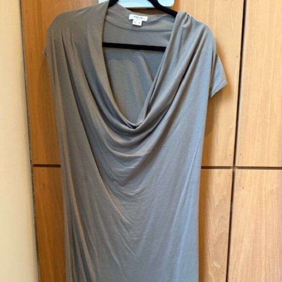 Chic Pre-Loved Grey Helmut Lang Sheath Dress - Women's M - Picture 1 of 6